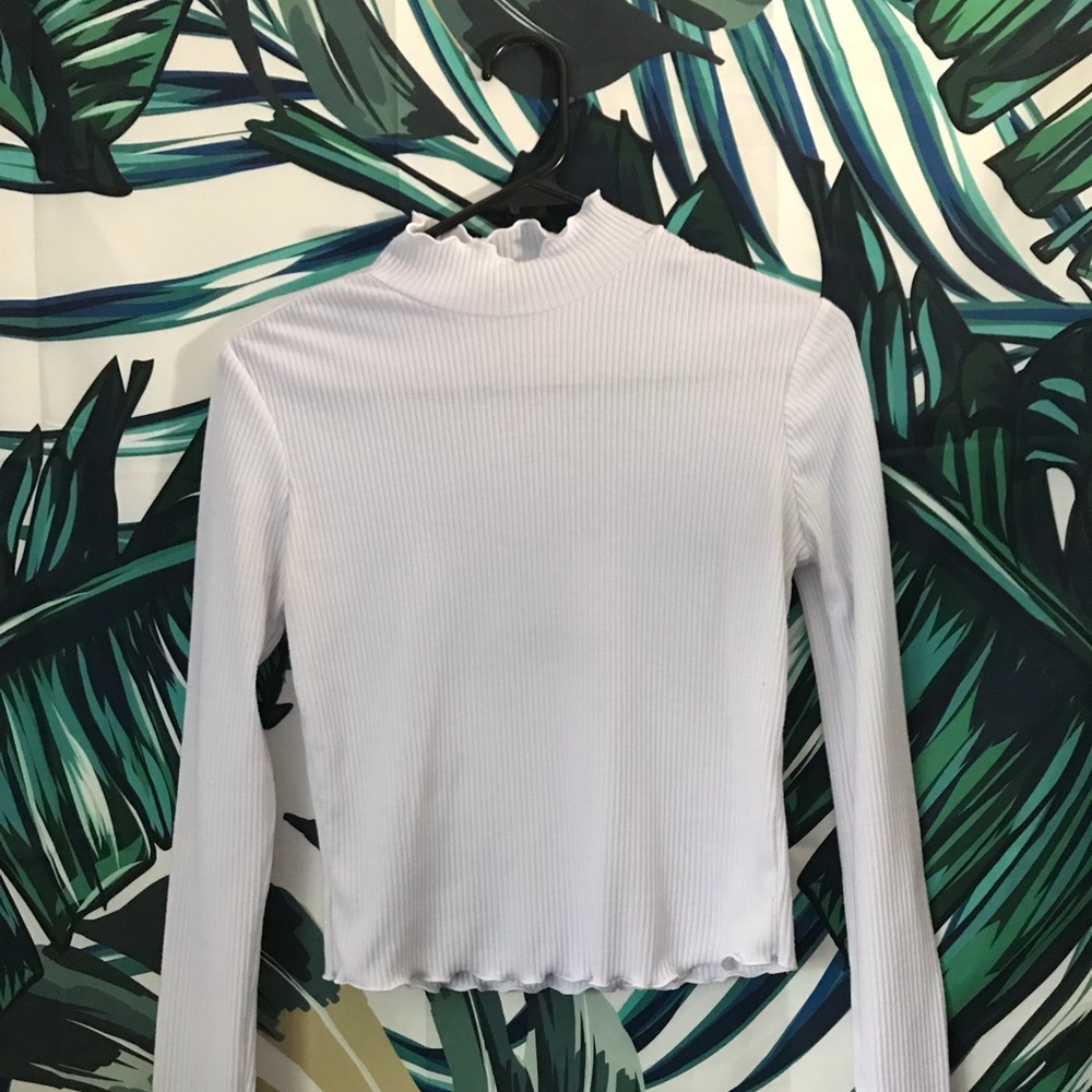 White turtle neck